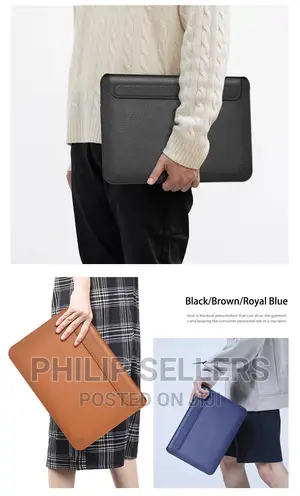 Wiwu 13.6 New Waterproof Leather Laptop Bag Case for Macbook
