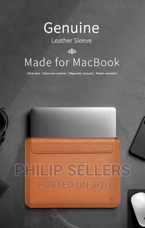 Wiwu 13.6 New Waterproof Leather Laptop Bag Case for Macbook