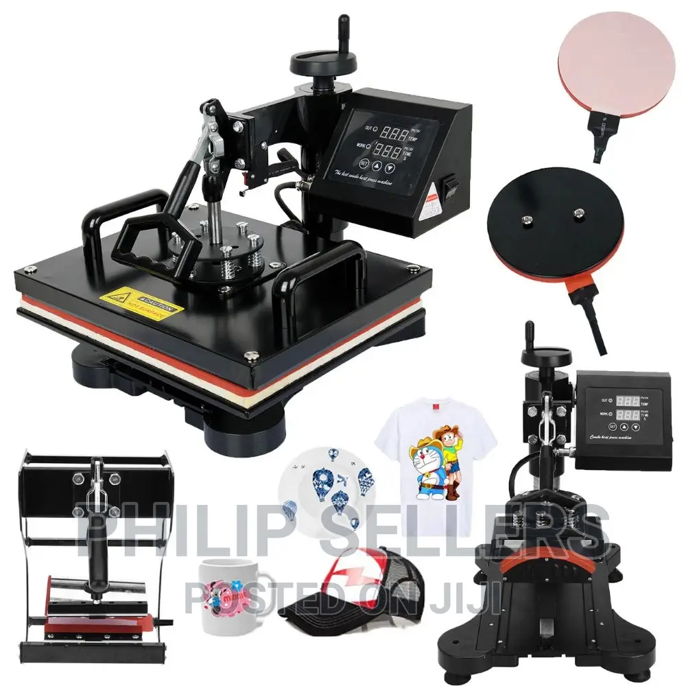 8in1 T-Shirt Printing Machine Heat Press Machine 12"X15" Shi