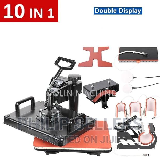 10 in 1 Heat Press Machine,Sublimation Printer/Heat Transfer - thumbnail 2