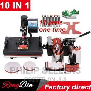 Double Display 10 in 1 Combo Heat Press Machine Sublimation