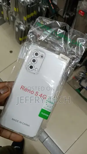 OPPO RENO 5 4G Clear Silicone Case - Transparent TPU Cover