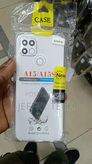 Oppo A35 Clear Tranparent Phone Case With Free Tempered Glas