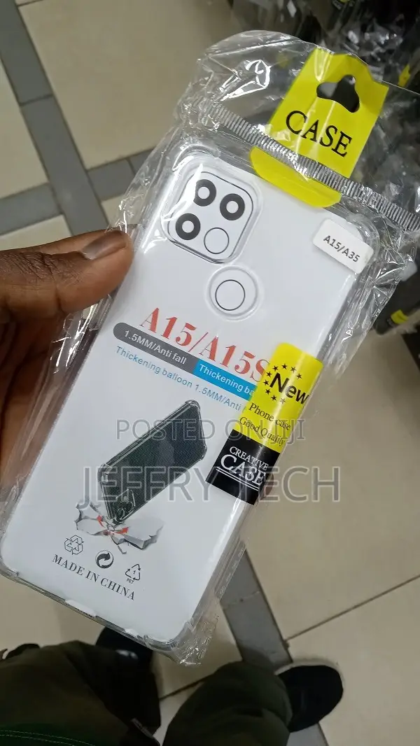 Oppo A35 Clear Tranparent Phone Case With Free Tempered Glas