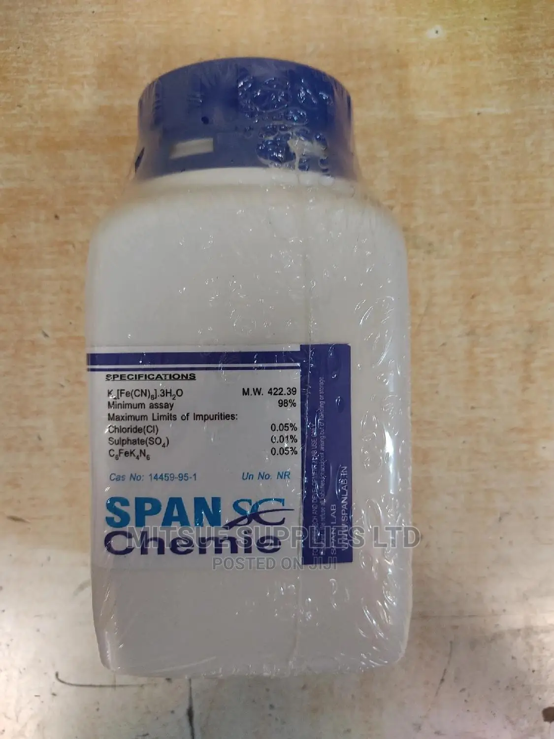 Potassium Ferrocyanide Trihydrate LR 500G