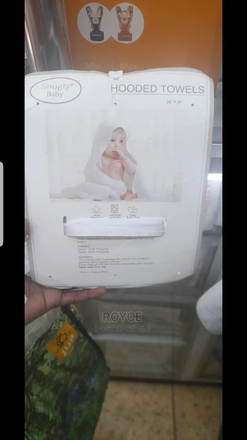 3pc Hooded Newborn Towel Set