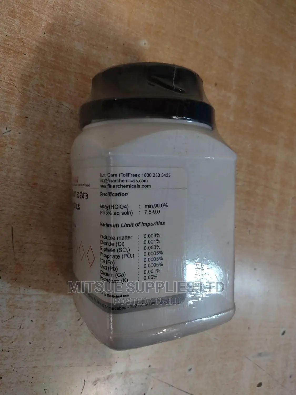 Sodium Acetate Anhydrous LR 500G