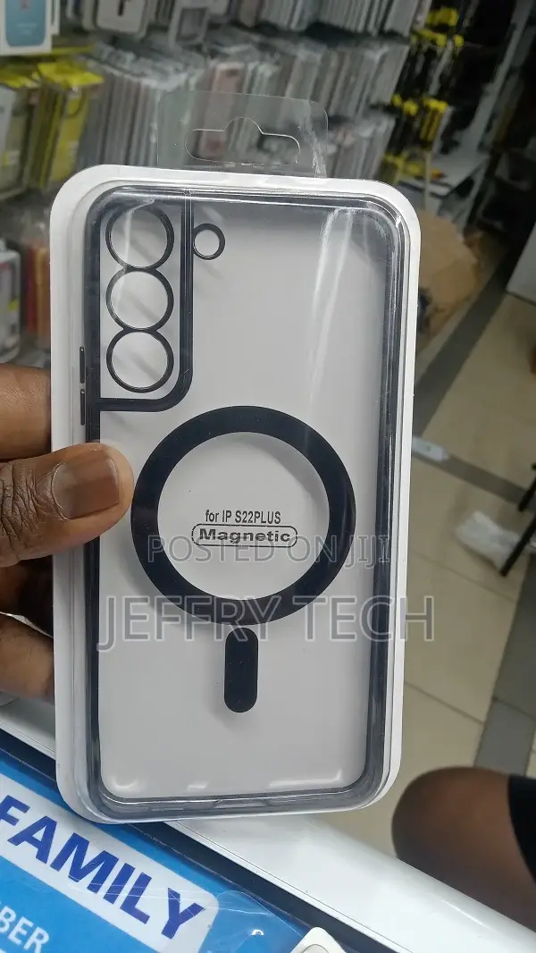 Clear Back for Samsung Galaxy S22 Plus Case, Magnetic Phone