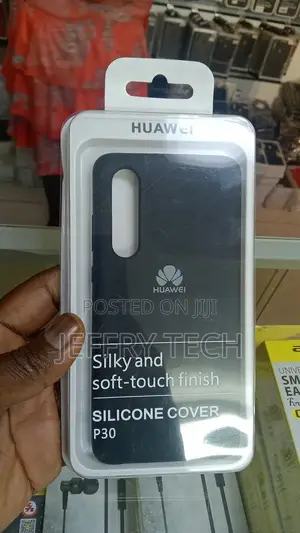 HUAWEI Silicone Car Case Back Cover Huawei P30 Black