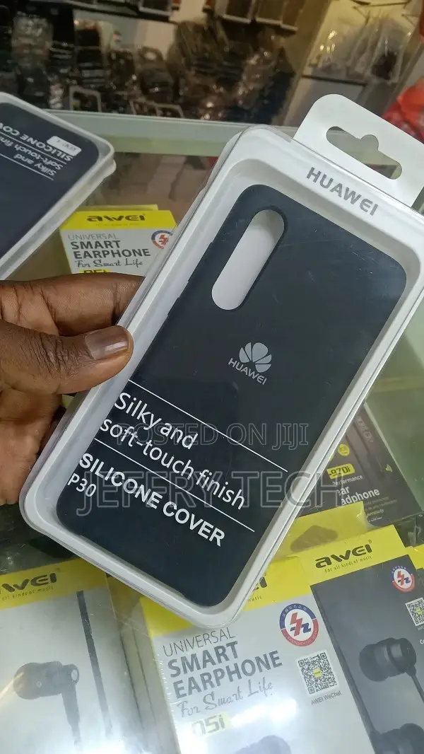 HUAWEI Silicone Car Case Back Cover Huawei P30 Black