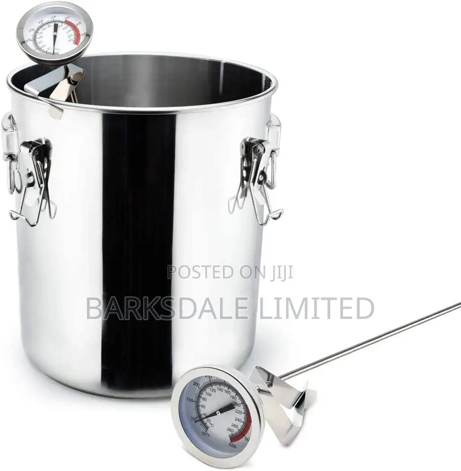 BBQ Grill Temperature Gauge Thermometer Dial Stem Long Meat