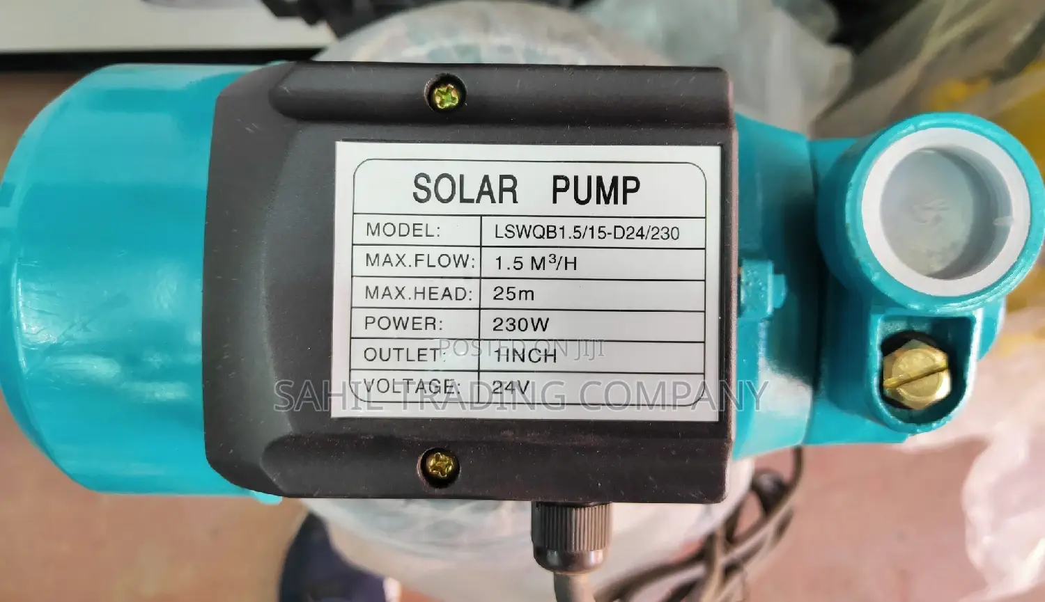 Solar Surface Booster Pump 25 Meter Head 1" Inch Outlet 230w