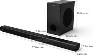 Hisense 200w Wireless Soundbar, 2.1ch, Thumping Bass-hs218