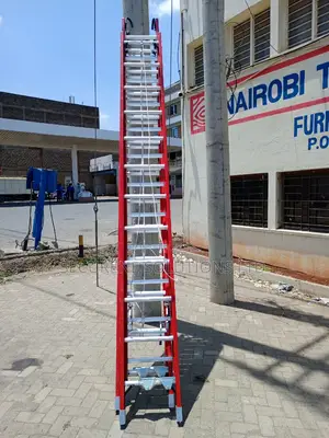 24ft Type Ia Fiberglass D-Rung Extension Ladder D6224-2