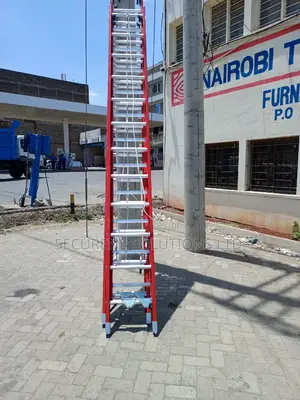 24ft Type Ia Fiberglass D-Rung Extension Ladder D6224-2