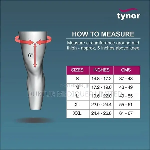 Tynor D-13 Knee Immobilizer 14" M, L, XL