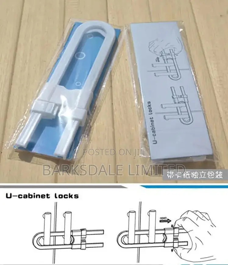 Child Safety Locks U-Shaped Baby Proofing Kitchen Cabinets