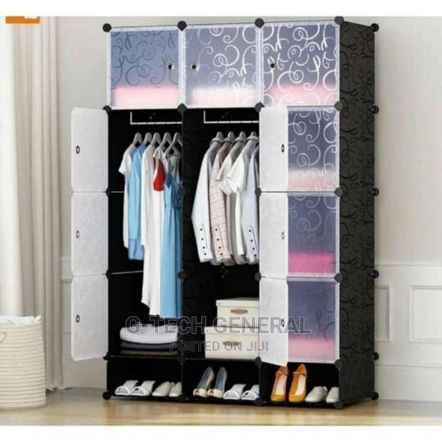 Tc Portable 3-Column Plastic Wardrobes-Multicolored