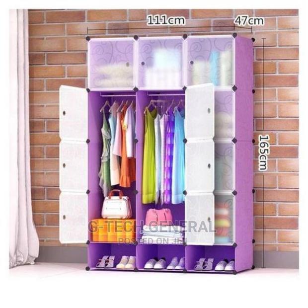 Tc Portable 3-Column Plastic Wardrobes-Multicolored - thumbnail 3