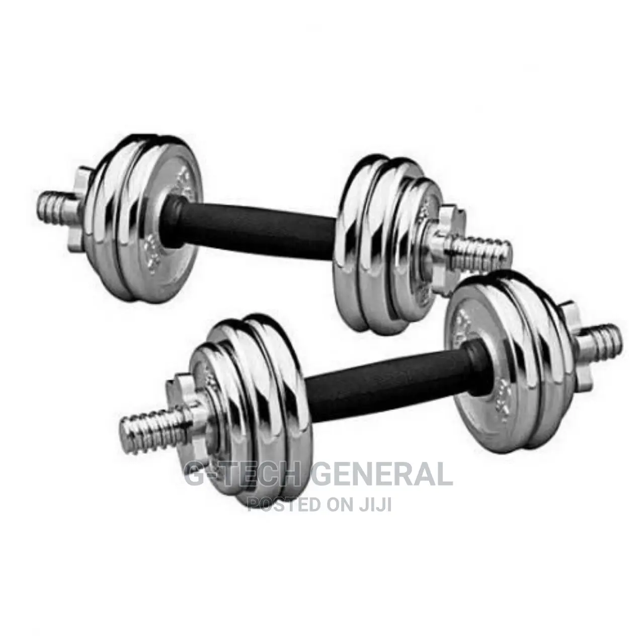Generic 20kg 10x10 Pair Chrome Adjustable Dumbbell Set
