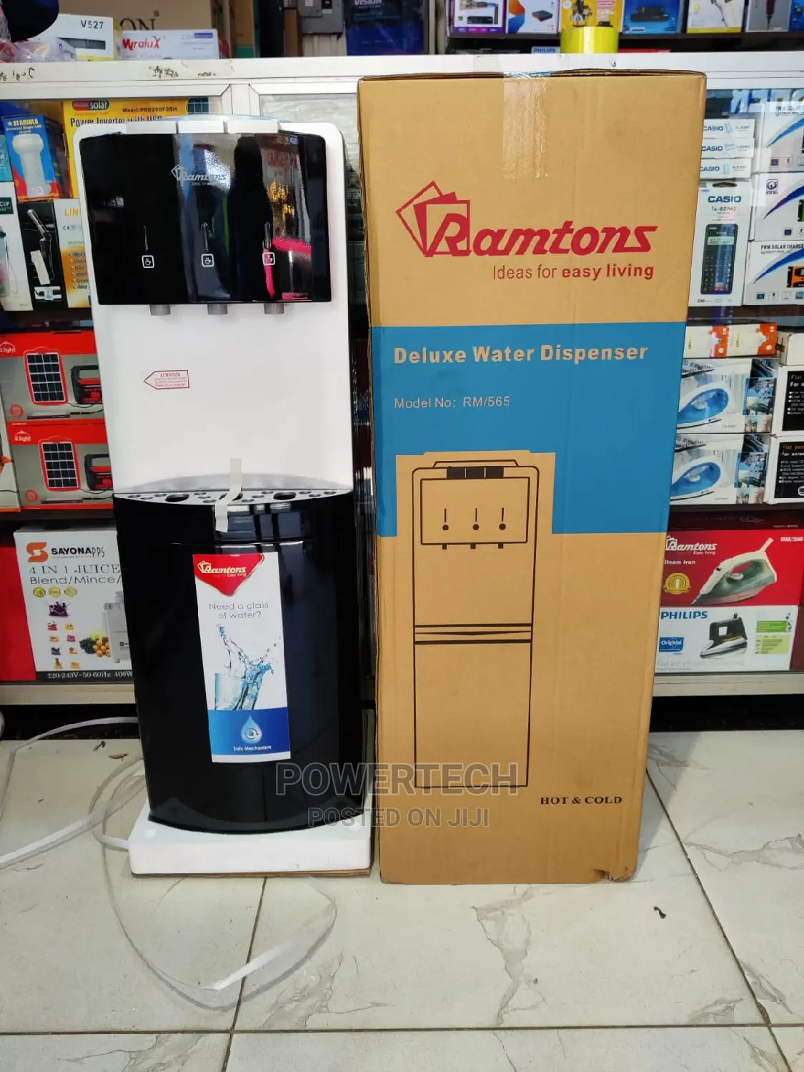 3 Taps Ramtom Water Dispenser- Hot, Normal and Cold.