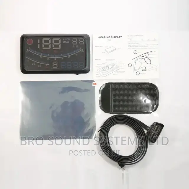 Car Speed Digital Meter Head Up Display via Obd