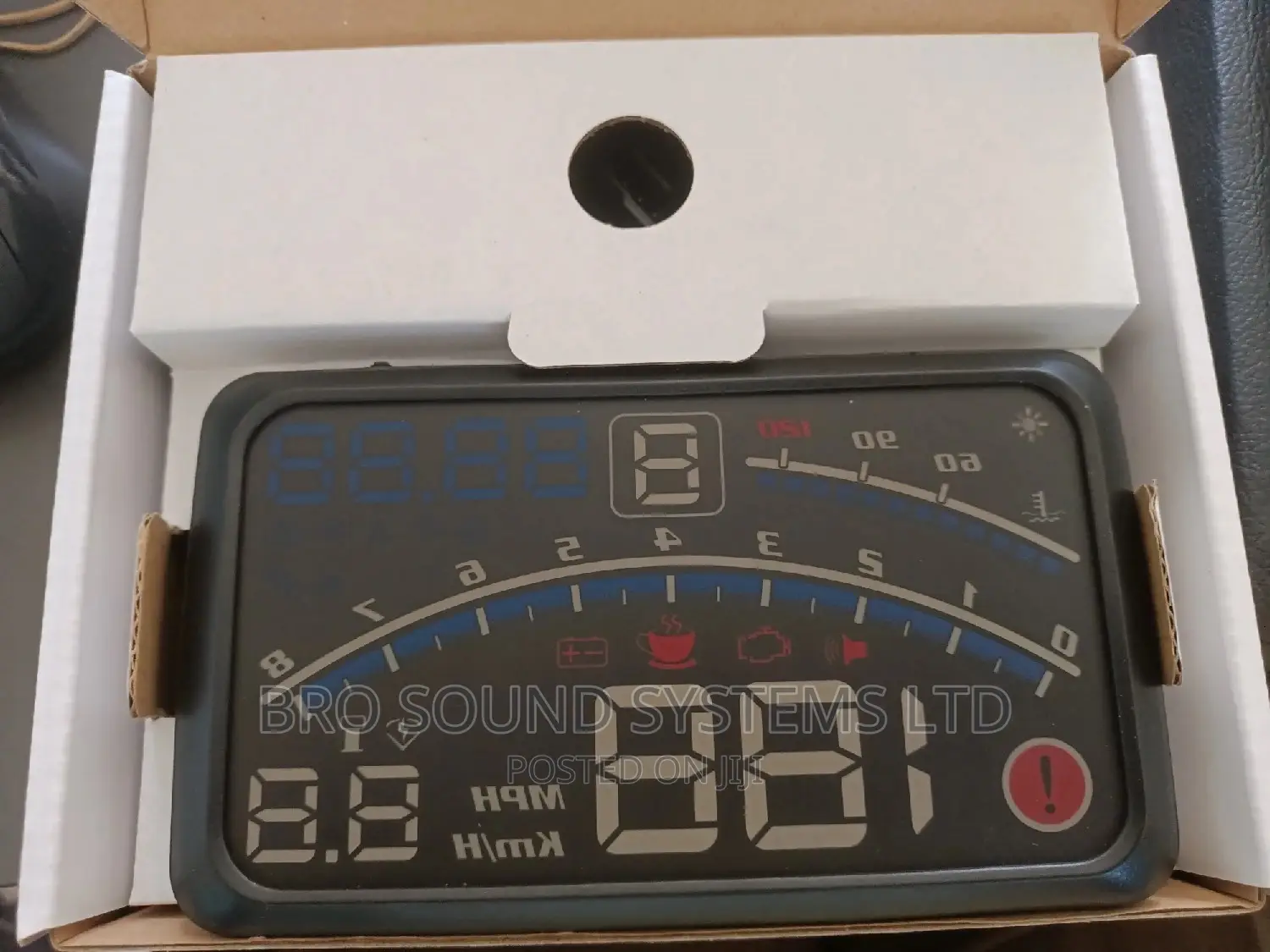 Car Speed Digital Meter Head Up Display via Obd