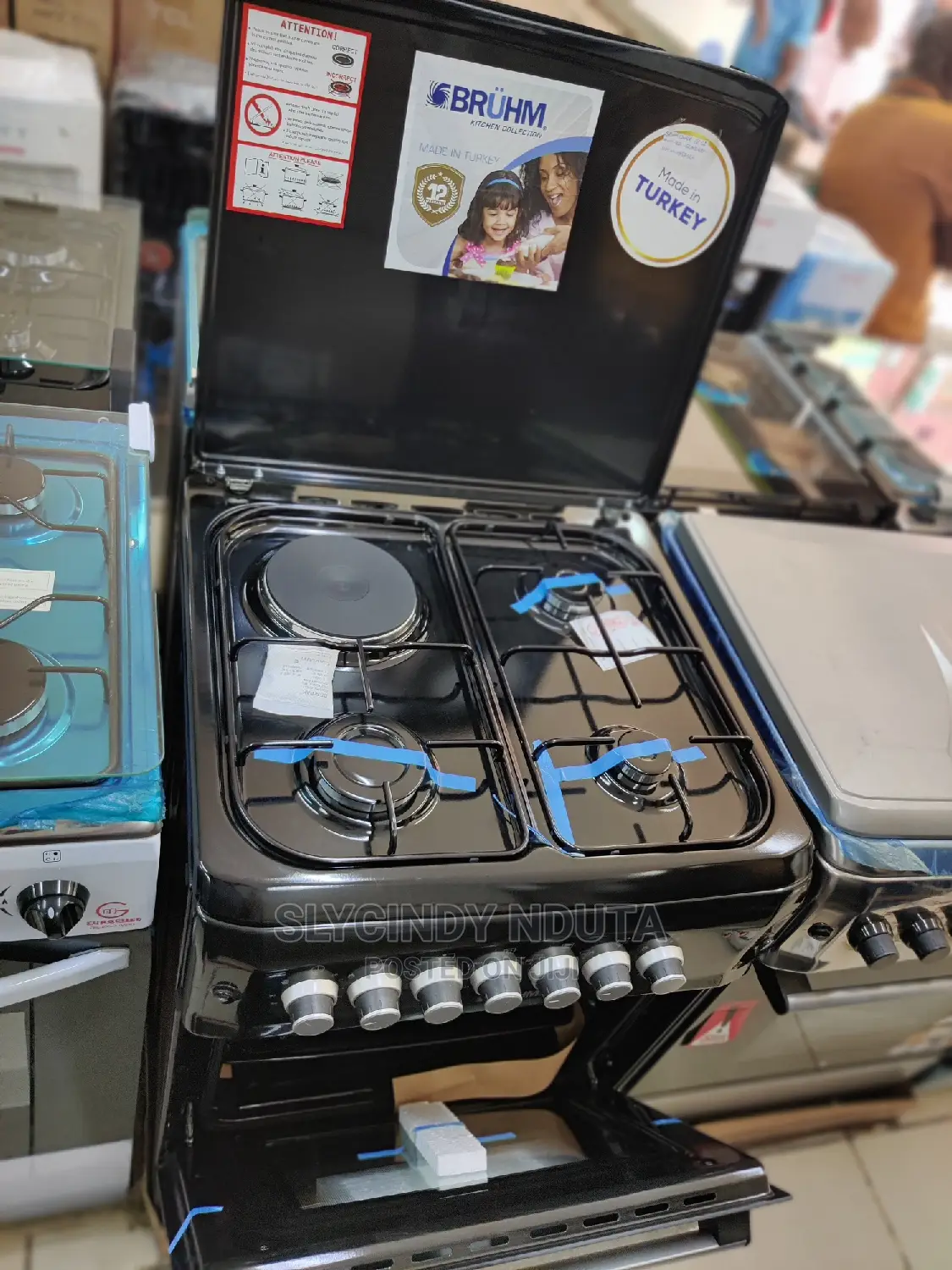Bruhm BG1-66M310RBN(60×60) Gas Cooker