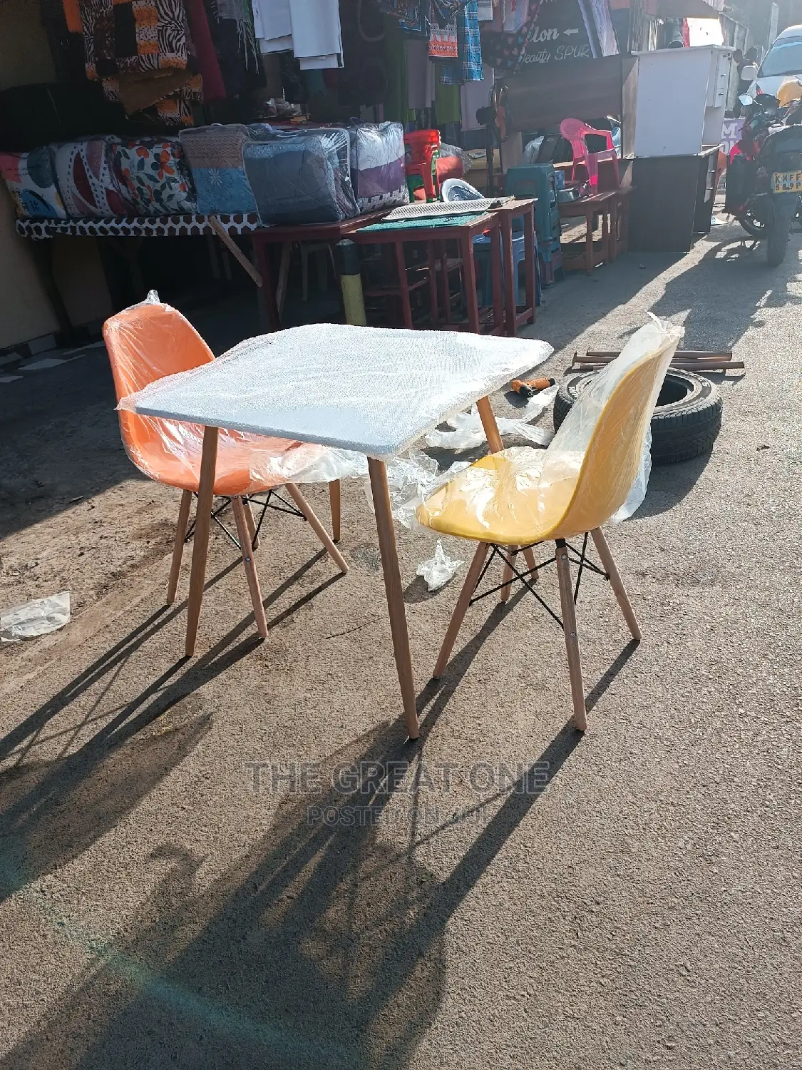Eames Table and Two Chairs