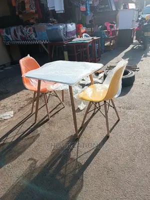 Eames Table and Two Chairs