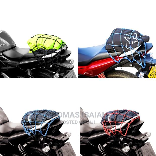 Elastic Bungee Cord Cargo Net With Metal Hooks For Bicycle, - thumbnail 2