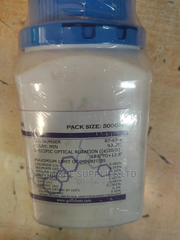 L (+) Tartaric Acid LR 500G - thumbnail 2