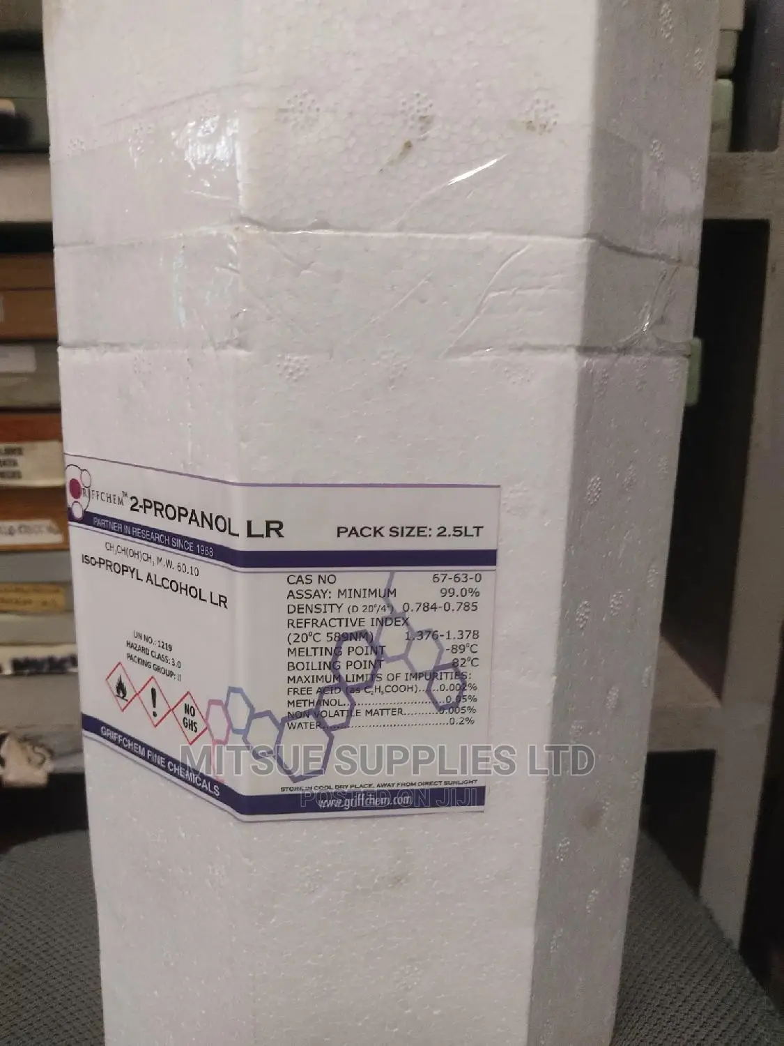 2- Propanol 2.5L ( Iso-Propyl Alcohol) LR