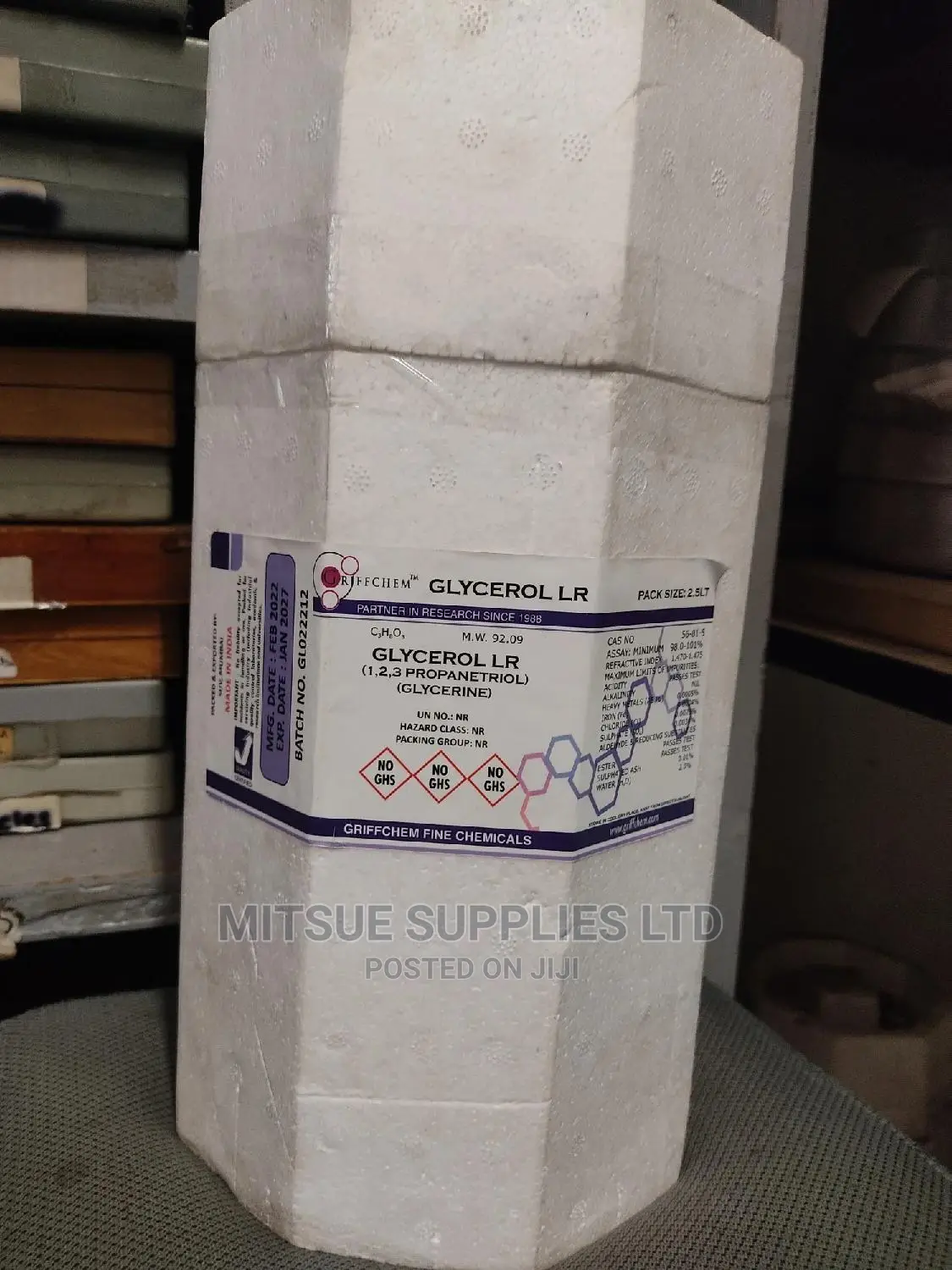 Glycerol Lr 2.5l Griffchem