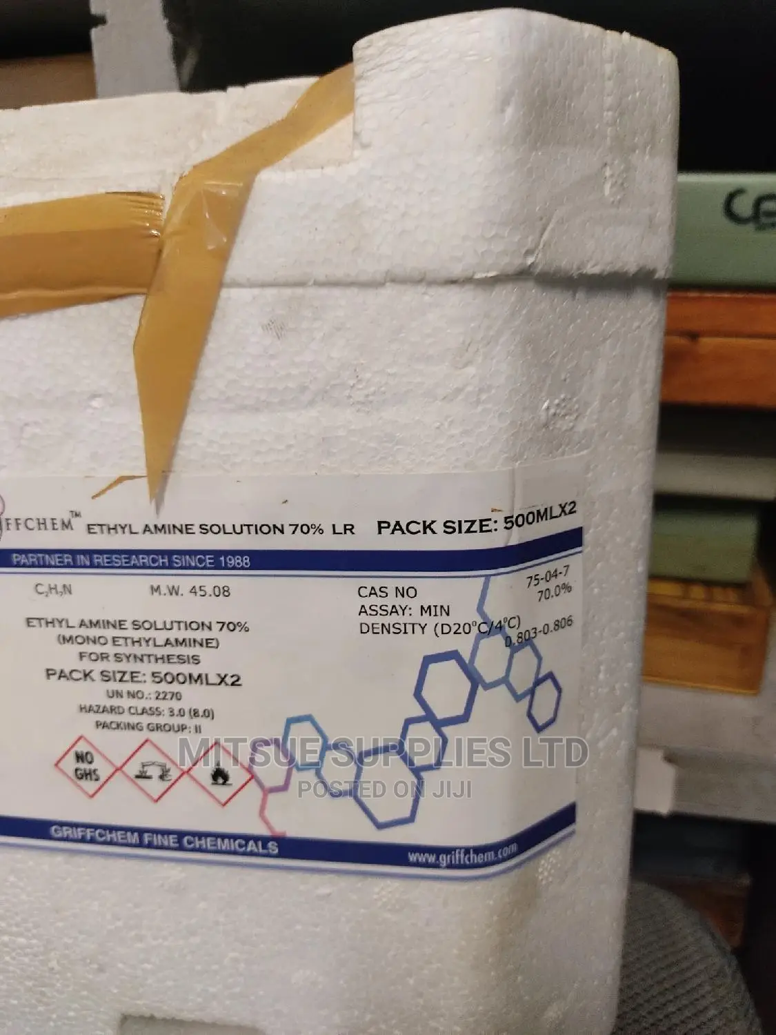 Ethyl Amine ( Mono) 70% LR 500ml