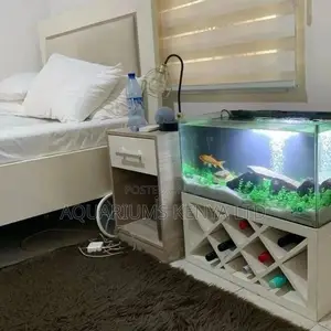 Bedside Aquarium With Wine Bar