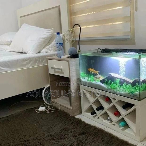 Bedside Aquarium With Wine Bar - main view