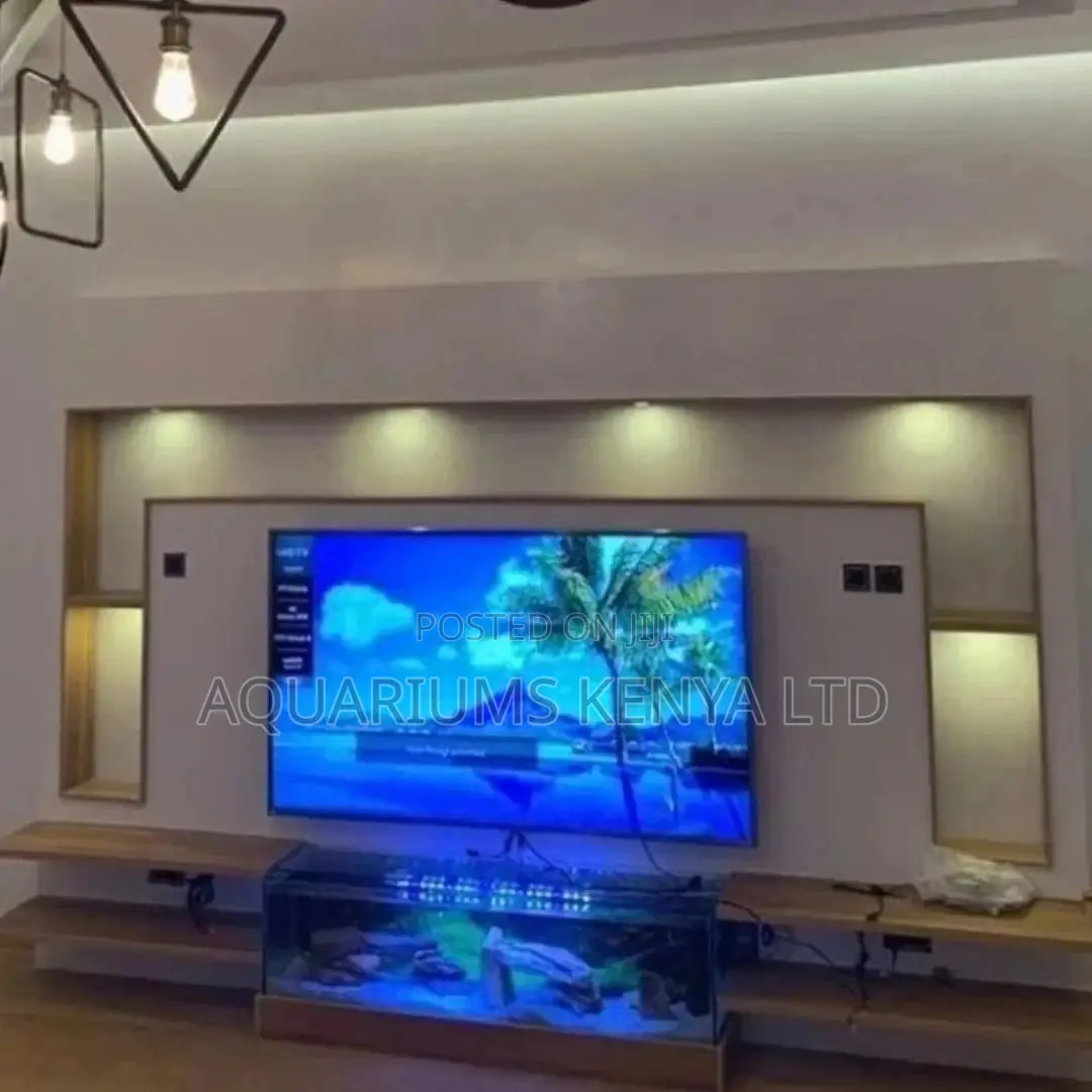 Aquarium Gypsum Tv Stand Aquarium, Aquatic Interior Design