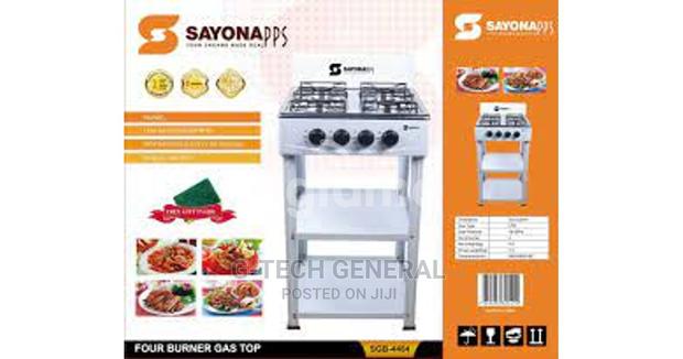 Sayona 4 Burner Gas Table Top With Stand
