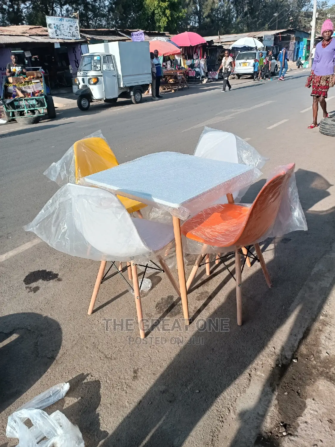 Eames Table and Two Chairs
