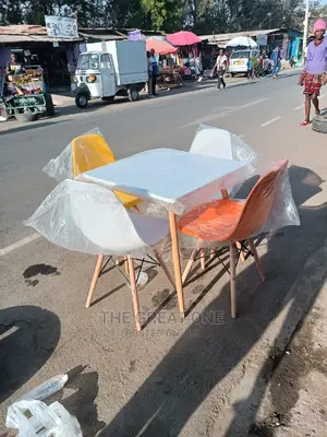 Eames Table and Two Chairs