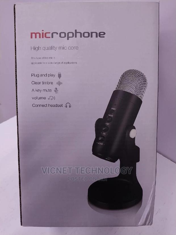 PRO Desktop Podcast Live Microphone With Vol, Mute and Echo
