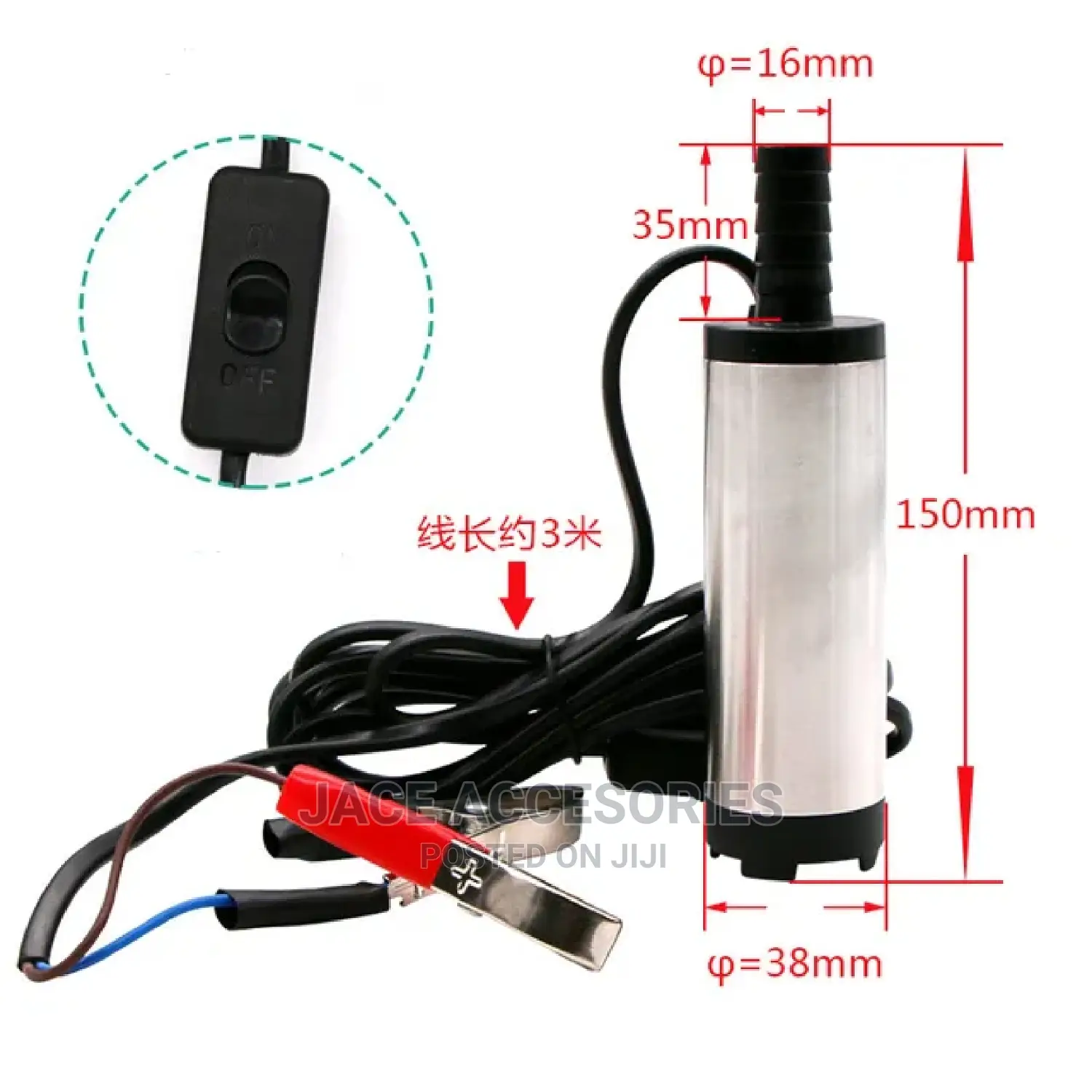 Dc 24v Diesel ,Oil and Water Submersible Pump