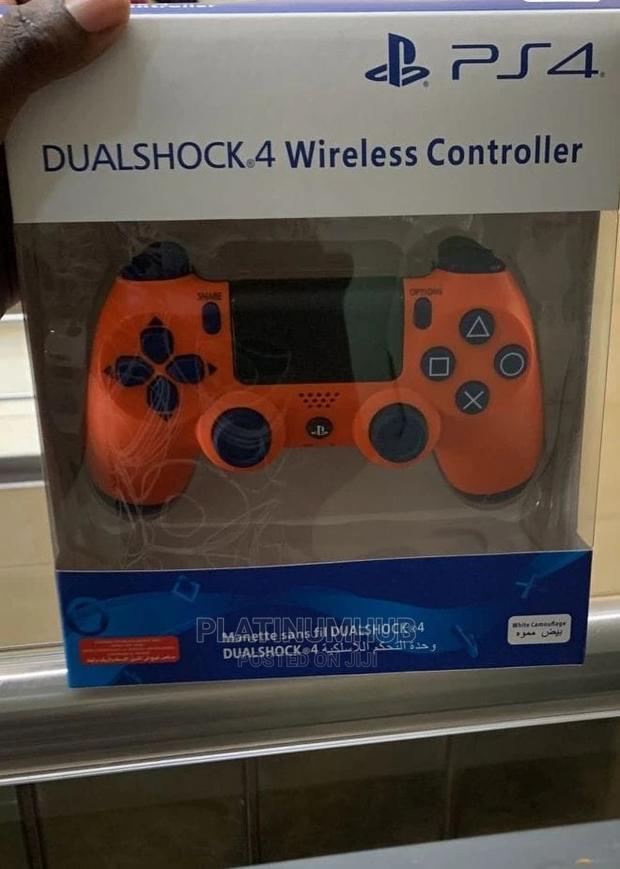 Orange Playstation 4 Game Controller - main view
