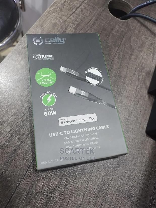 Celly Usb C to Lightning Cable ( 60w)
