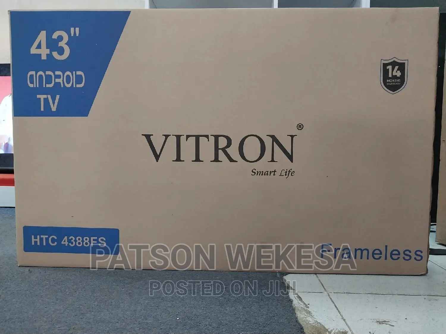 Vitron 43 Inches Smart Android Frameless Tv Htc4388fs