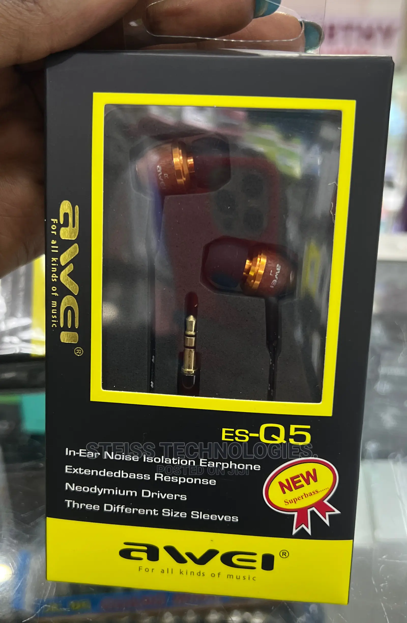 Awei Q5 Wired Earphones.