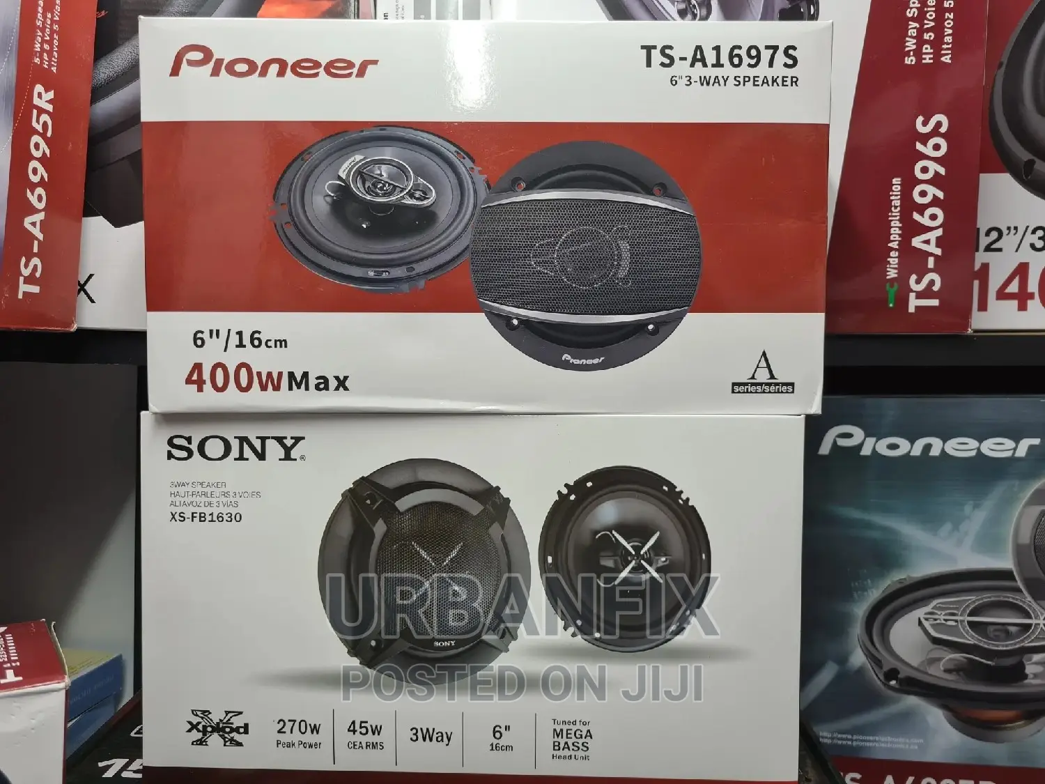Pioneer and Sony 6 Inch Midrange Speakers