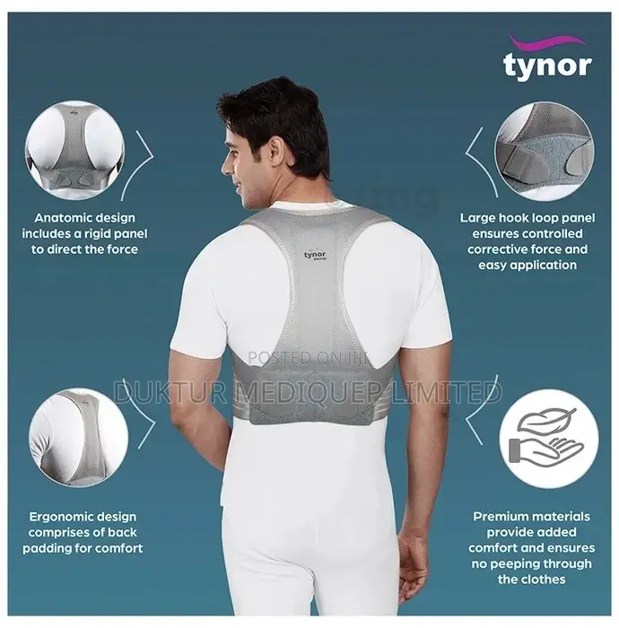 Tynor A-33 Posture Corrector Large Grey