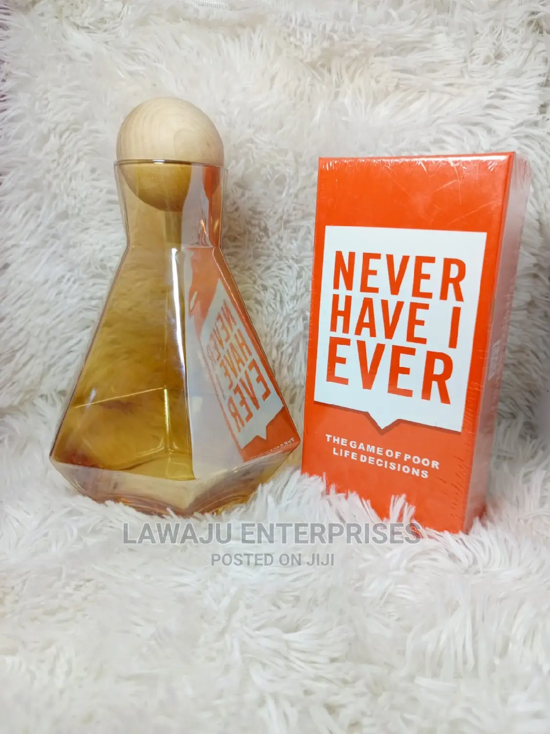 Never Have I Ever Game + 1.3L Decanter Gift Set